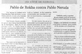 Pablo de Rokha contra Pablo Neruda