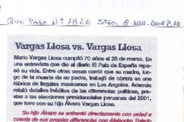 Vargas Llosa vs. Vargas Llosa