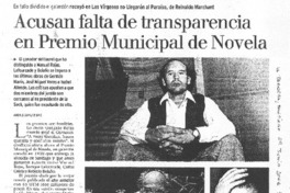 Acusan falta de transparencia en Premio Municipal de Novela