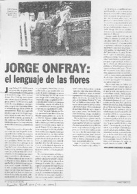 Jorge Onfray: el lenguaje de las flores