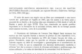 Diccionario Histórico Biográfico del Valle de Baztán (Navarra)