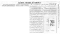 Poetas cantan a Neruda