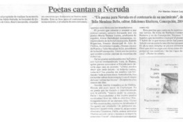 Poetas cantan a Neruda