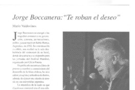 Jorge Boccanera: "Te roban el deseo" (entrevista)