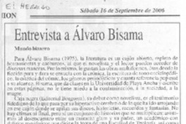 Entrevista a Alvaro Bisama (entrevista)