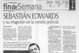 Sebastián Edwards y su irrupción en la novela policial (entrevista)