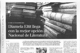 Diamela Eltit llega con la mejor opción al Nacional de Literatura
