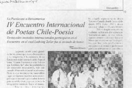 4 Encuentro Internacional de Poetas Chile-Poesía
