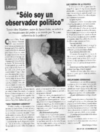 "Sólo soy un observador político" (entrevista)