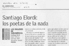Santiago Elordi: los poetas de la nada