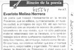 Evaristo Molina Herrera  [artículo] A. T.