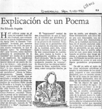 Explicación de un poema.  [artículo] Eduardo Anguita