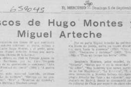 Discos de Hugo Montes y Miguel Arteche.