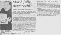 Murió Julio Barrenechea.