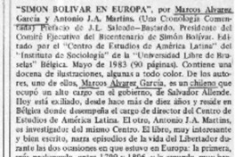 "Simón Bolivar en Europa"  [artículo]