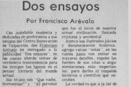 Dos ensayos  [artículo] Julio Santibañez.
