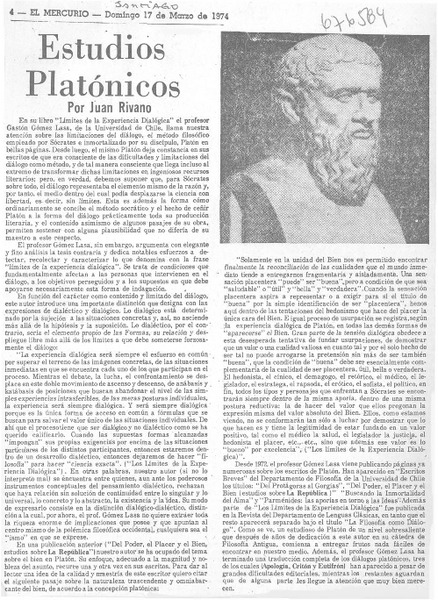 Estudios platónicos