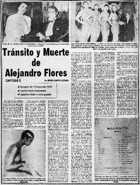Tránsito y muerte de Alejandro Flores capítulo X