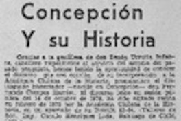 Concepción y su historia