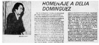Homenaje a Delia Domínguez