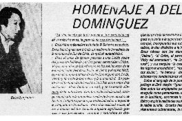 Homenaje a Delia Domínguez