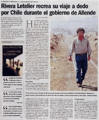 Rivera Letelier recrea su viaje a dedo por Chile durante el gobierno de Allende