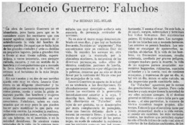 Leoncio Guerrero: Faluchos