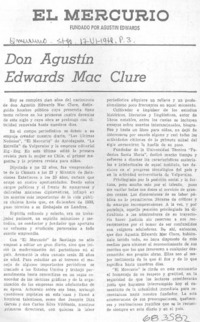 Don Agustín Edwards Mac Clure.