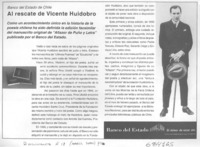 Al rescate de Vicente Huidobro.