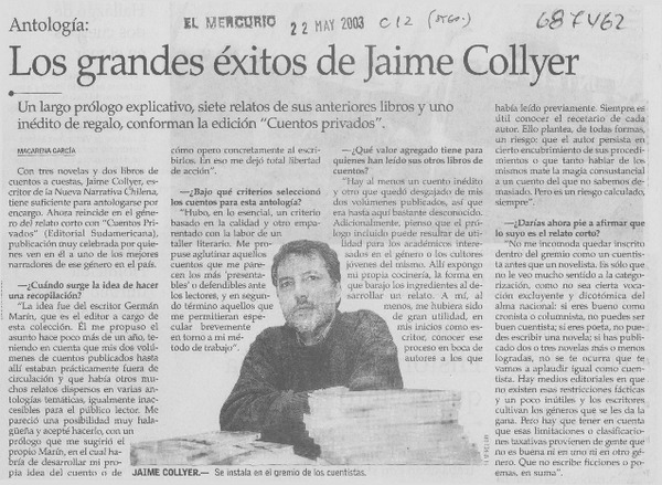 Los grandes éxitos de Jaime Collyer [entrevista]