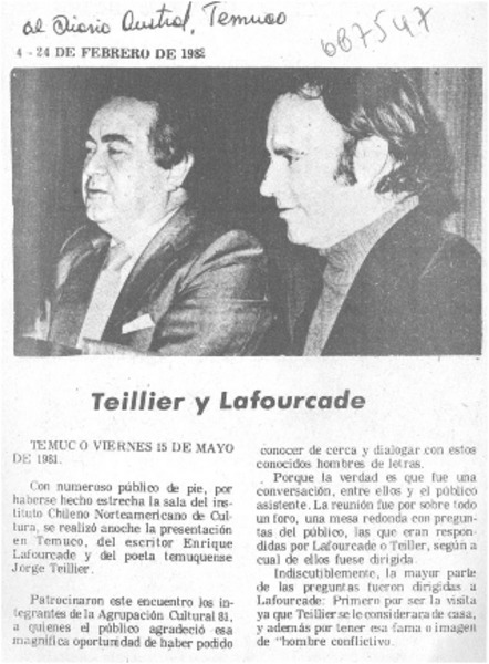 Teillier y Lafourcade.