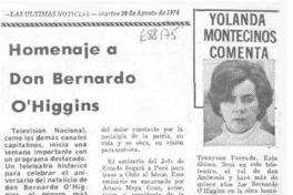 Homenaje a Don Bernardo O'Higgins