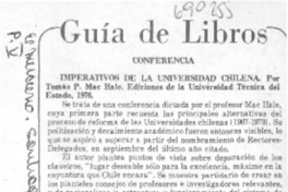 Imperativos de la universidad chilena.