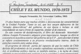 Chile y el mundo, 1970-1973