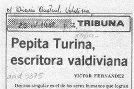 Pepita Turina, escritora valdiviana