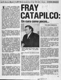 Fray Catapilco, un cura como pocos --  [artículo] Jorge Abasolo A.