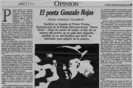 El poeta Gonzalo Rojas