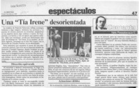 Una "Tía Irene" desorientada  [artículo] Italo Passalacqua C.