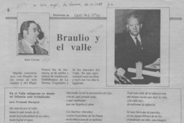 Braulio y el valle  [artículo] Raúl Correa.