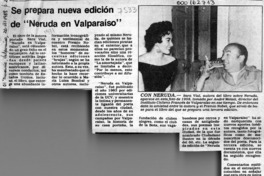 Se prepara nueva edición de "Neruda en Valparaíso"  [artículo].