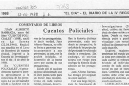 Cuentos policiales  [artículo] Luis E. Aguilera.