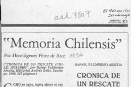 "Memoria chilensis"