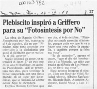 Plebiscito inspiró a Griffero para su "Fotosíntesis por No"  [artículo].