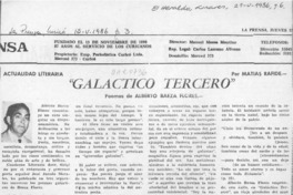 "Galáctico tercero"  [artículo] Matías Rafide.