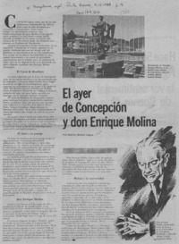 El ayer de Concepción y don Enrique Molina  [artículo] Marino Muñoz Lagos.