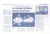 La revancha de Marco Antonio de la Parra