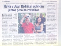 Flavia y Juan Radrigán publican juntos pero no revueltos (entrevista)