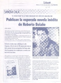 Publican la esperada novela inédita de Roberto Bolaño