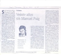 Veinte años sin Manuel Puig