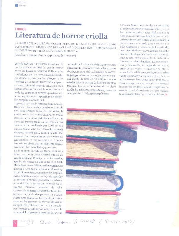 Literatura de horror criolla